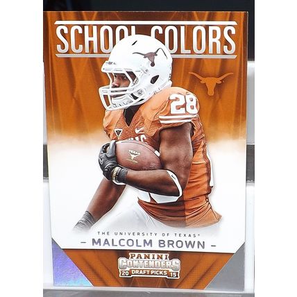 2015 Panini Contenders DP MALCOLM BROWN Texas/Rams) School Colors #24