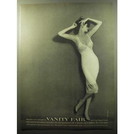 1960 Vanity Fair Lingerie Advertisement - photo by Richard Avedon - Beautiful