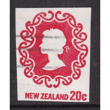 New Zealand 20c Queen Elizabeth II Stationary Cut Out VGC