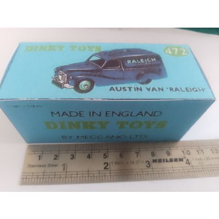 Dinky No472 Austin Van "RALEIGH" Blue - Replica / Repro Box