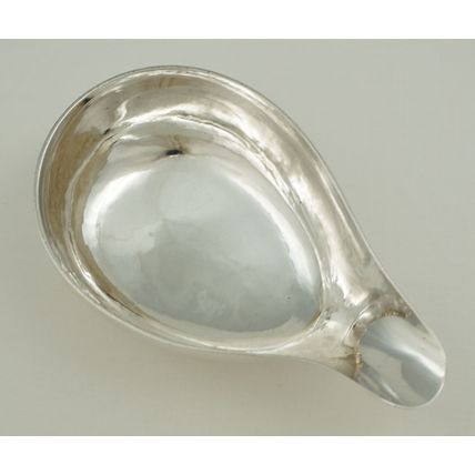 Georgian Silver Pap Boat, London 1756, William Justis, 114mm, 62g.