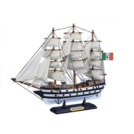 Wooden Amerigo Vespucci Tall Model Ship 15"