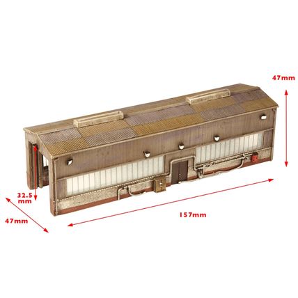 Bachmann Scenecraft 42-126 Single Road Servicing Shed N Gauge - NEW