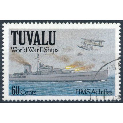 Second World War Ships: 60c - Tuvalu 1991 - F H - SG 615