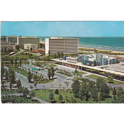 Mamaia Romania Postcard posted 1975 creased