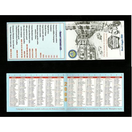 Calendarietto Pubblicitario 2008 - Buon Viaggio 2008
