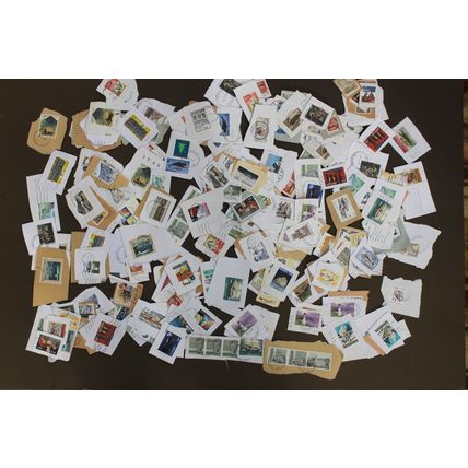 Faroe Islands Stamps on paper Kiloware approx 100gm - over 30 years old