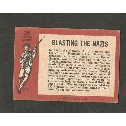 A&BC Gum Card 1966 Battle #26 Blasting