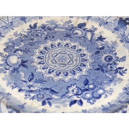 Antique china WEDGWOOD PLATE Victorian 1800s English marks 1862 very old