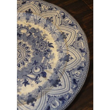 Antique china WEDGWOOD PLATE Victorian 1800s English marks 1862 very old