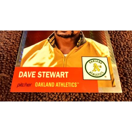 2022 Topps Chrome # 179 Dave Stewart Pitcher Oakland A"s 9.0 Mint Or Better