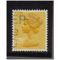 1976 GB 10 1/2P YELLOW F/U SG X890