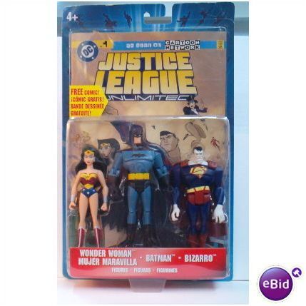 JUSTICE LEAGUE UNLIMITED 3 PK : Wonder Woman *Superman * Bizarro (2005)