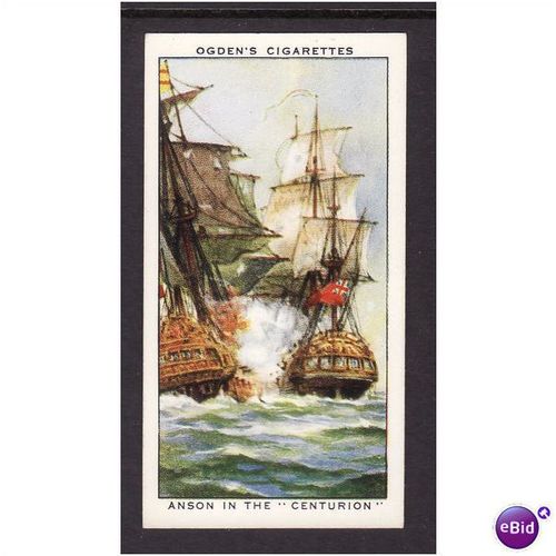 Ogden's Cigarette Card 1939 Sea Adventure No 10 Anson in the Centurion Fine Mint