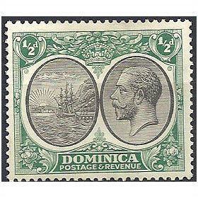 Dominica 1923 SG71 1/2d Black & Green Mounted Mint ..