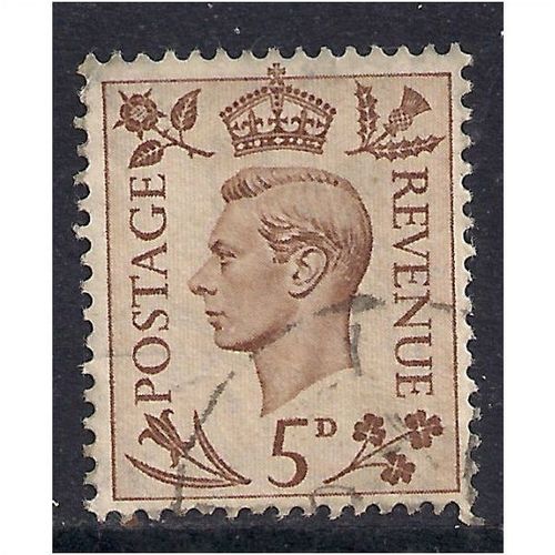 GB 1938 KGV1 5d Brown used stamp SG 469.( C495 )