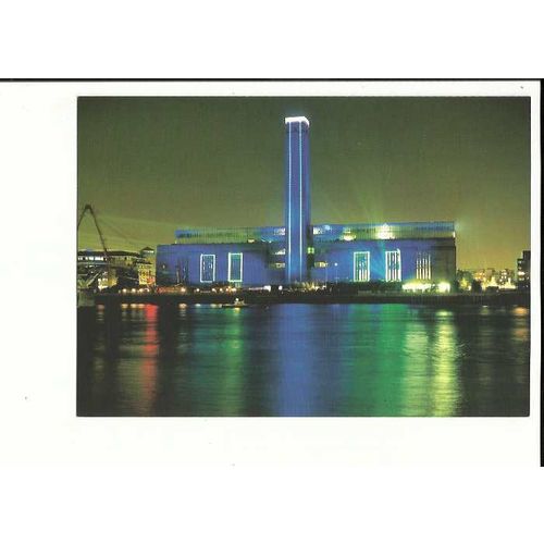 LONDON Tate Modern Light Show 2000 Postcard