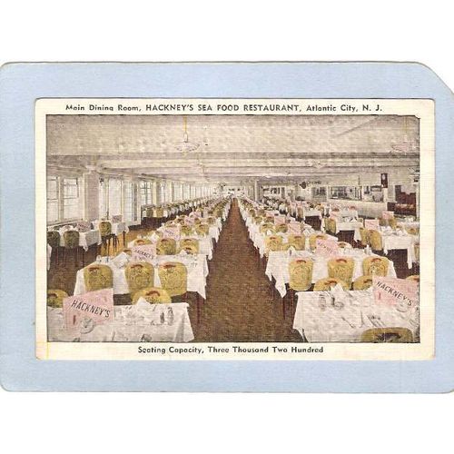 New Jersey Atlantic City Hackneys Main Dining Room~3081