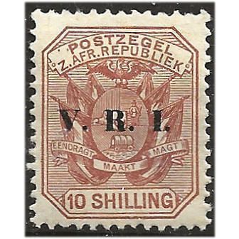 Transvaal 1900 SG236 10/- Pale Chestnut Mounted Mint . .. .