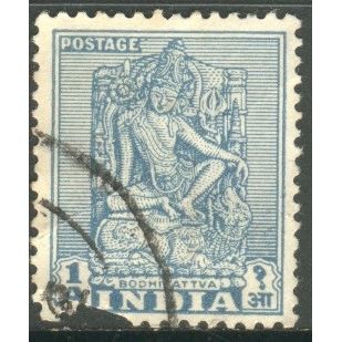 India 1949 - SG 312 - 1a blue - Bodhisattva (type A) - used 5