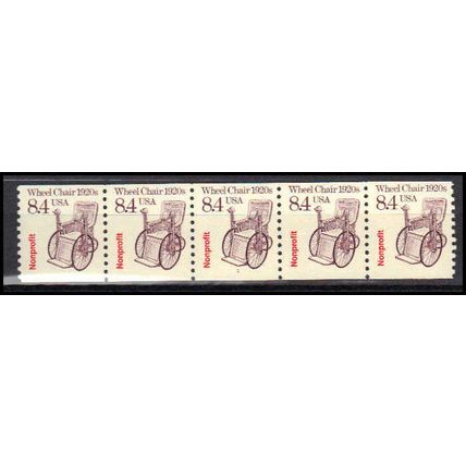 2256 8.4c Wheel Chair Fine MNH Dry Gum PNC 1/5 X3000