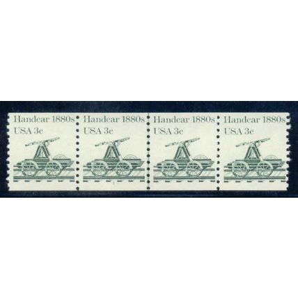 1898 3c Handcar Fine MNH Dry Gum PNC 1/4 W0480