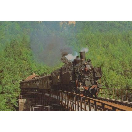 Eurovapor Sonderzug Auf Der Strategischen Bahn Railway German Train Postcard