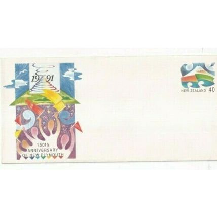 New Zealand 1991 150th anniversary New Plymouth stationary Cover unaddressed VGC