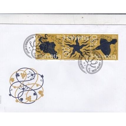 Switzerland 2019 Winegrowers Festival FDC Vevey special cancel unaddressed VGC