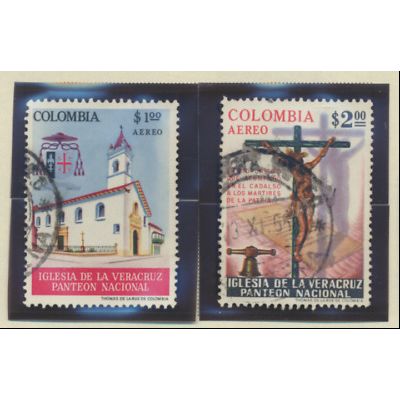 Colombia Stamps Scott #C459 To C460, Used