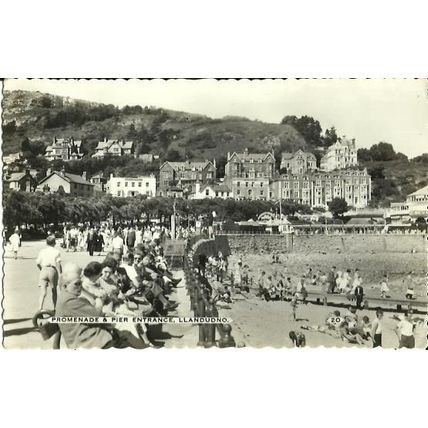 Wales LLANDUDNO Pier Entrance Postcard (Bamforth 20)