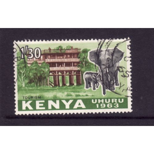 KENYA 1963 SG 10 1s. 30 TOURISM FINE USED #