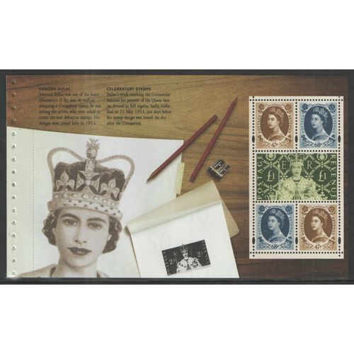 Great Britain 2003 Coronation Booklet Pane 2378a Mint NHM SG DX31 Sc BK174 stamp