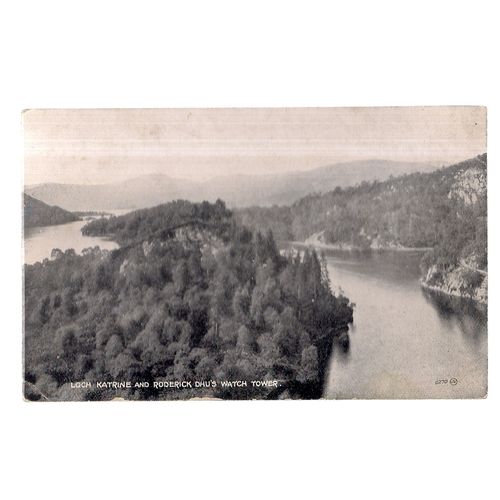 LOCH KATRINE, TROSSACHS..unused postcard 1878 Valentine's Bromotone =