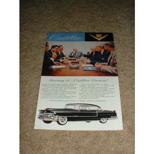 1955 Black Cadillac Ad, Meeting of Owners!!!