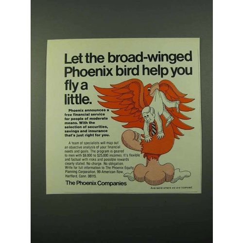 1969 The Phoenix Companies Ad - Help You Fly A Little