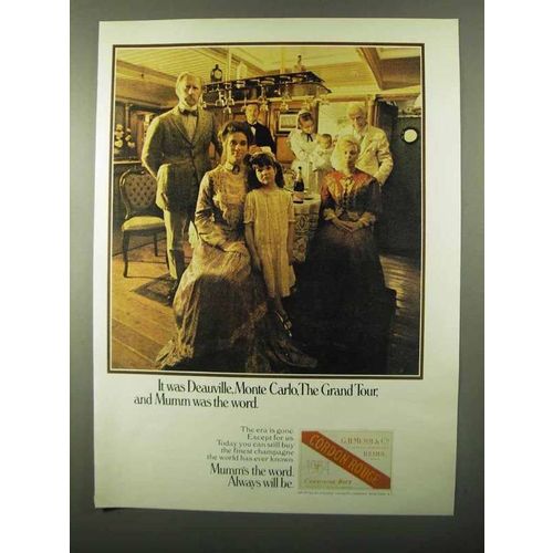 1971 Mumm's Cordon Rouge Champagne Ad - Deauville