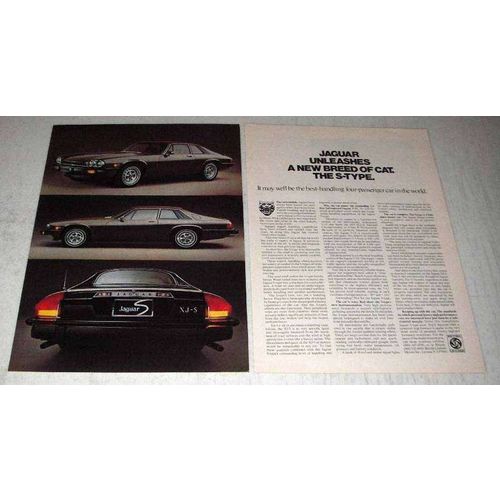1976 Jaguar XJ-S Car Ad - Unleashes a New Breed of Cat