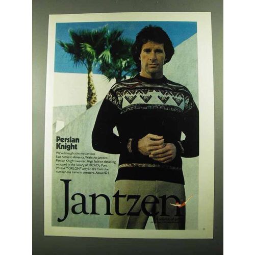 1976 Jantzen Persian Knight Sweater Ad