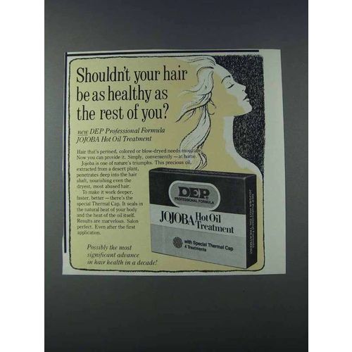 1981 DEP Professional Formula Jojoba Hot Oil Ad