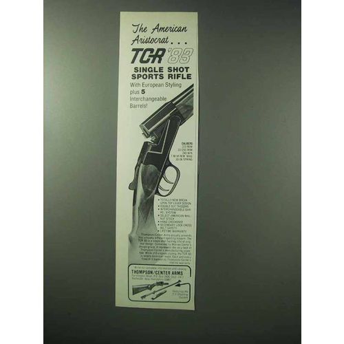 1983 Thompson / Center Arms TCR '83 Rifle Ad!