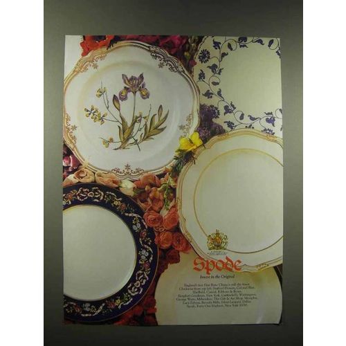 1990 Spode Bone China Ad - Ribbons & Roses, Sheffield