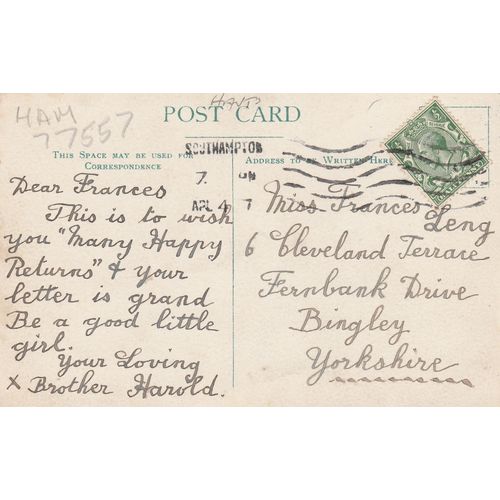 The Empress Dock Southampton Hampshire Postcard (HAM77557)