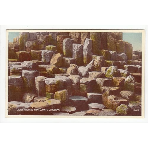 Ladies Wishing Chair Giants Causeway Postcard Co Antrim Northern Ireland