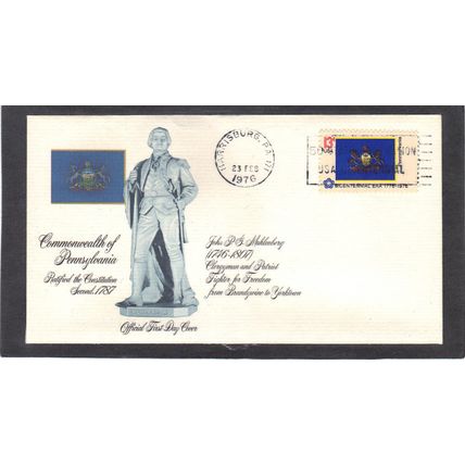 FDC Fleetwood 1634 13c Pennsylvania (Cachet-U/A) CV01212
