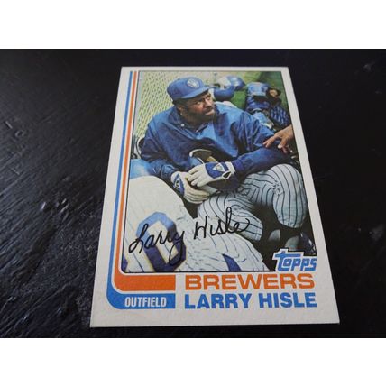 1982 Topps Card # 093 Larry Hisle Excellent (5) Milwaukee Brewers