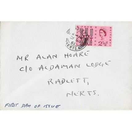 GB 1963 Freedom from Hunger 2.5d FDC Radlett pm