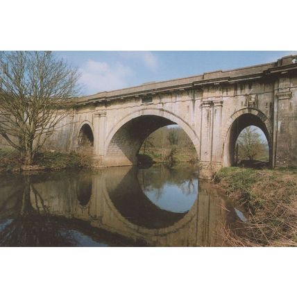 John Rennie's Dundas Aqueduct Bridge River Avon Postcard