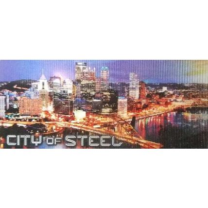 Pittsburgh the City of Steel 3D Fridge Magnet