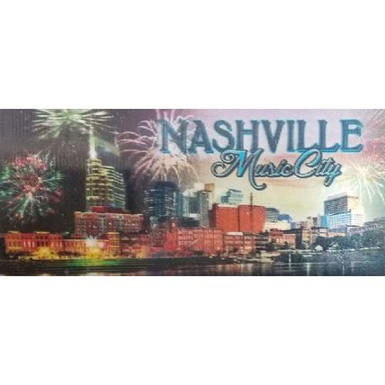 Nashville Tennessee Music City 3D Fridge Magnet